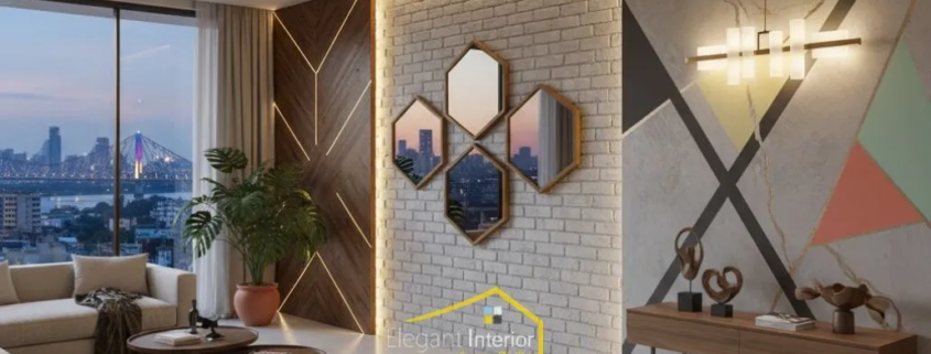 Wall Wonders: Innovative Accent Wall Design in Modern Flats