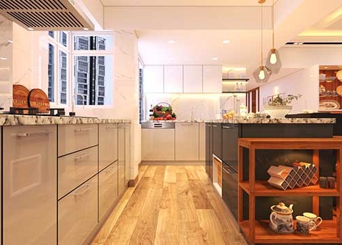 premium modular kitchen kolkata-designed by professionals